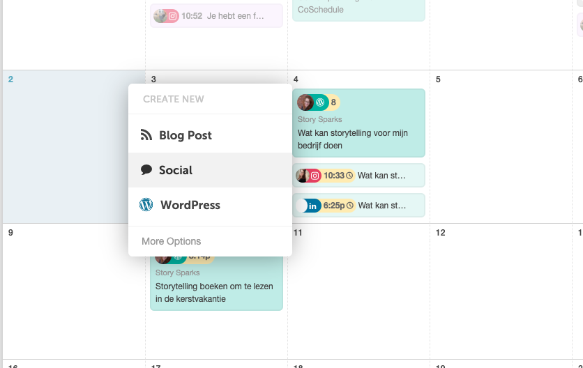 Contentplanning met CoSchedule